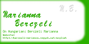 marianna berczeli business card